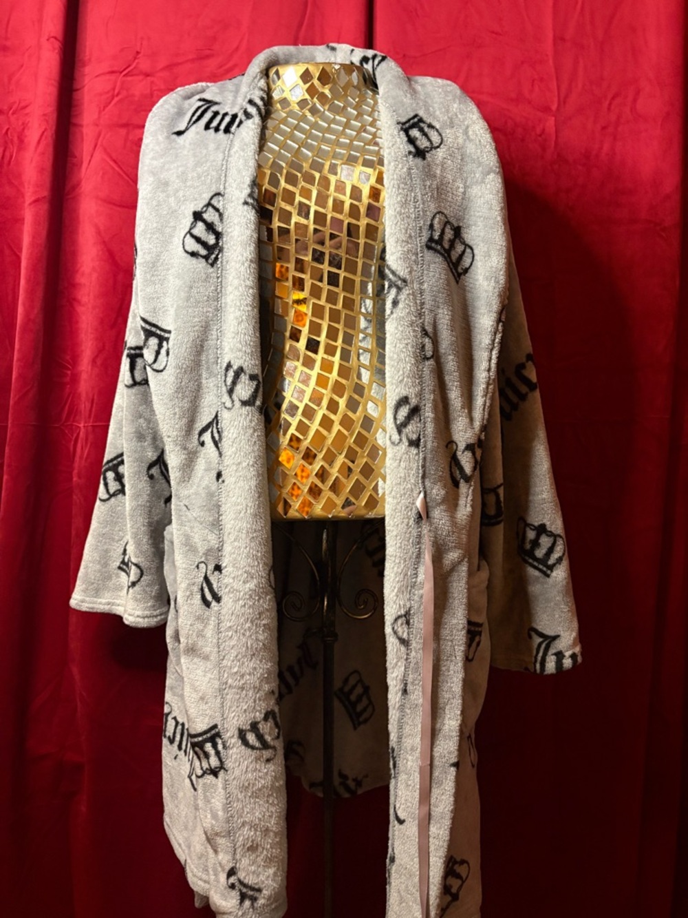 Juicy Couture Grey Plush Robe